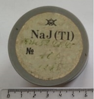 кристалл NaI(Tl) вид сверху